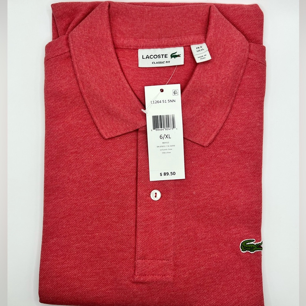 Lacoste Short Sleeve Classic, NWT